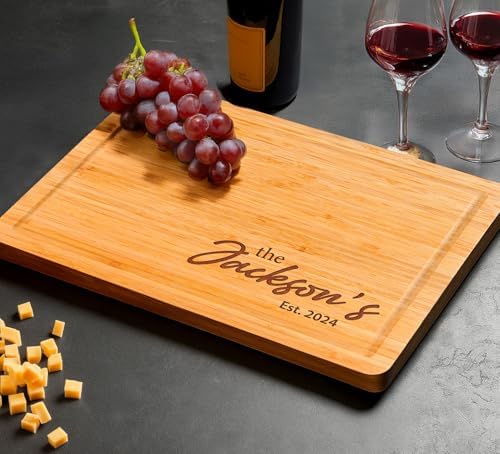 Personalized Cutting Board, Custom Engraved Wood Charcuterie Boards