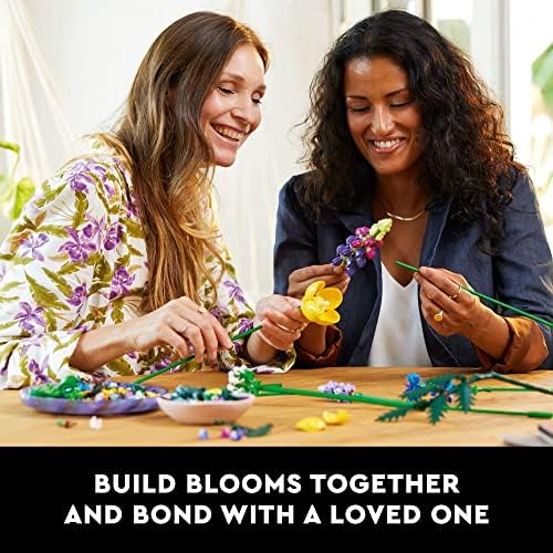 LEGO Botanicals Artificial Wildflower Bouquet - Fake Indoor Flowers