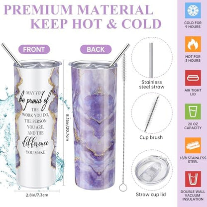 Domensi 6 Pcs Employee Appreciation Gift Set for Women, Purple