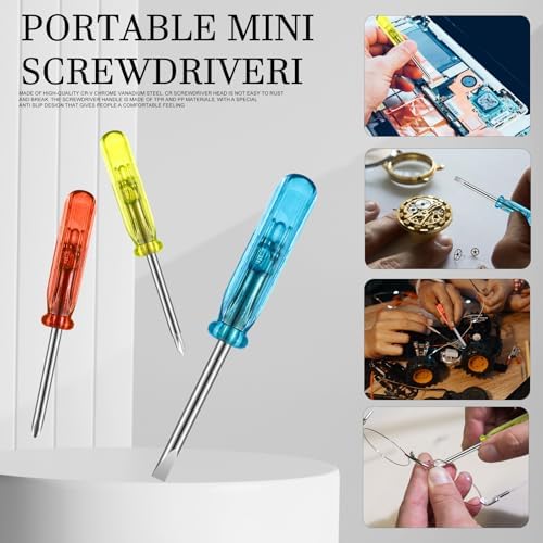 Jutom 36 Pcs Christmas Mini Screwdriver Tape Measure Keychains Set Men