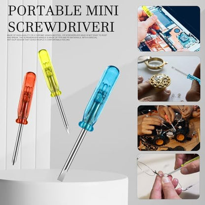 Jutom 36 Pcs Christmas Mini Screwdriver Tape Measure Keychains Set Men
