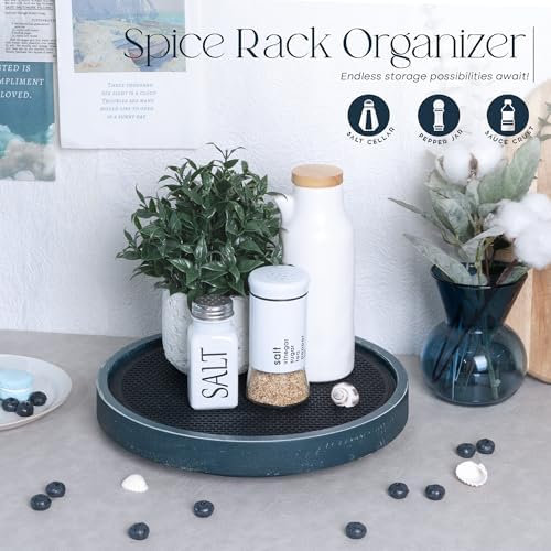 EOSAHR Non-Skid Lazy Susan Organizer, Rotating Tray for Table Top