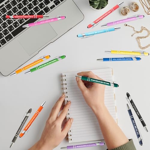 30 Pcs Funny Sarcastic Pens - 10 Set Ballpoint Pens with Refills &