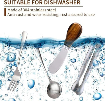 Charcuterie Accessories (14 Pcs), Cheese Spreaders for Charcuterie