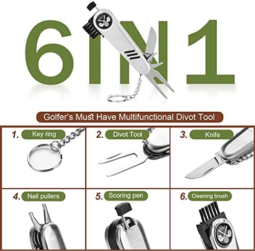 Jiskan Golf Gifts for Men and Women, Golf Accessories Set with Hi-End