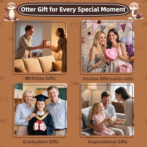 Positive Animals Otter Gifts for Women Men Boys Girls Graduation Gifts