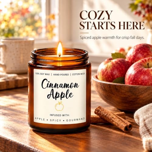 Scented Candle Gift Set for Women – 6 Pack 7oz Winter Scented Soy