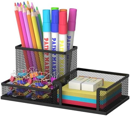 SUPEASY Pen Holder Desk Organizer, Office Supplies Pencil Holder with