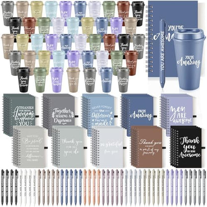 Teenyyou 135 Pcs Employee Appreciation Gift Set Bulk, Dark Color