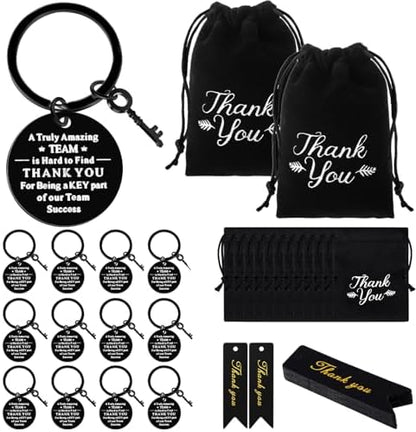 Yinkin 36 Pcs Employee Appreciation Gifts Thank You Keychain