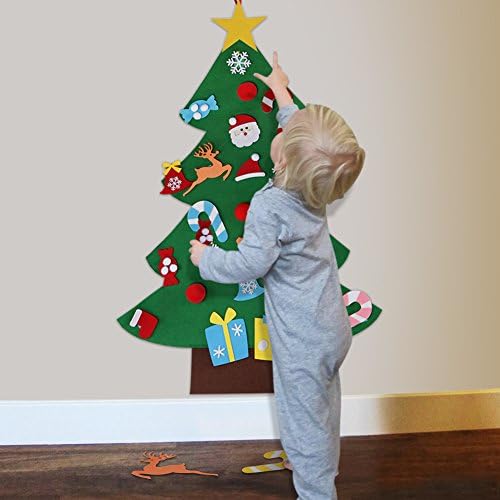 Aytai DIY Felt Christmas Tree for Toddlers, Hanging Christmas