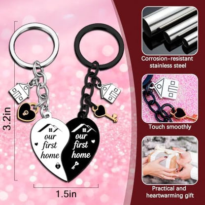 New Home Keychain House Warming Gifts for Couple Best Housewarming