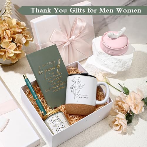 Sayglossy 4 Pcs Thank You Gift Set for Men Employee Coworker Teacher