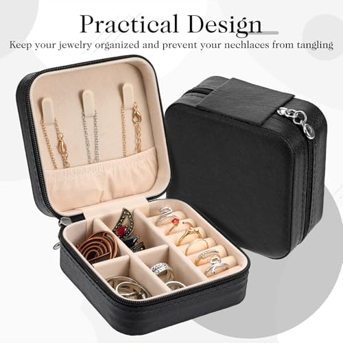 MAQUITA 12 Pcs Mini Travel Jewelry Case Bridesmaid Proposal Gift Boxes