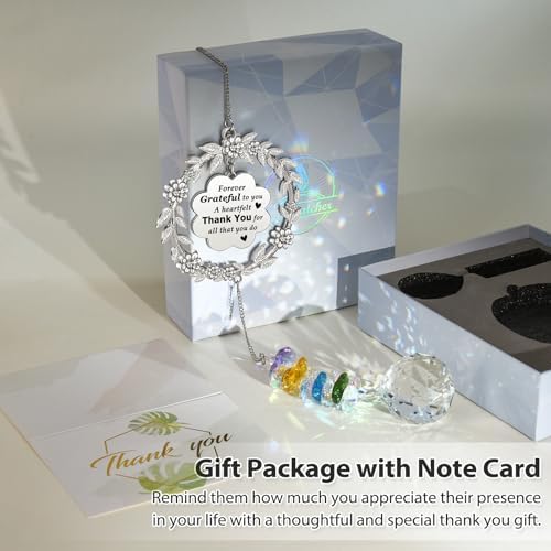 Thank You Gifts for Women, Sun Catcher Gift with Engraved Thank You