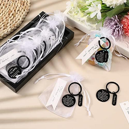 Yinkin 36 Pcs Employee Appreciation Thank You Keychains Gifts Bulk