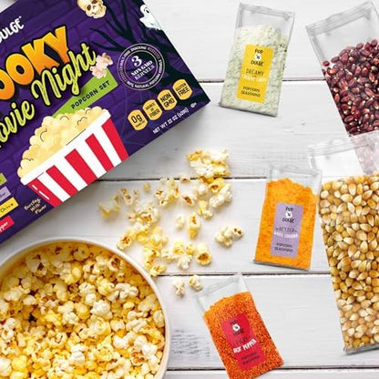 Halloween Gifts Popcorn Spooky Movie Night Gift Basket Gourmet Kernels