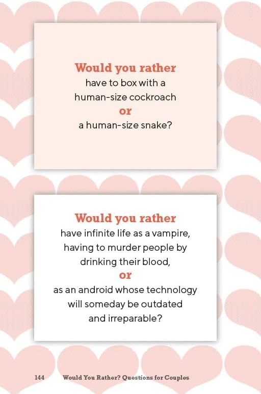 Would You Rather? Questions for Couples: Laugh and Grow Closer with