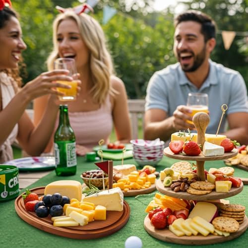 Ziliny Golf Small Cheese Board Gift Set,9.8" X 7.8",Carbonized Color