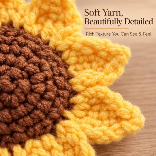 Crochet Sunflower Teacher Gift, Thank You & Appreciation Gift for