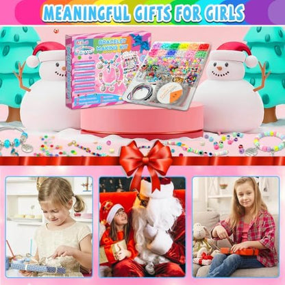 leitait Girls Toys Bracelet Making Kit -3400pcs Charm Jewelry Making