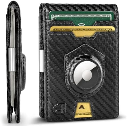 TRAVANDO Money Clip Wallet with AirTag Pocket - RFID Protected Wallet