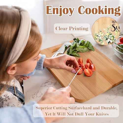 Rustic Lemon Cutting Chopping Board, Housewarming Gifts for Women