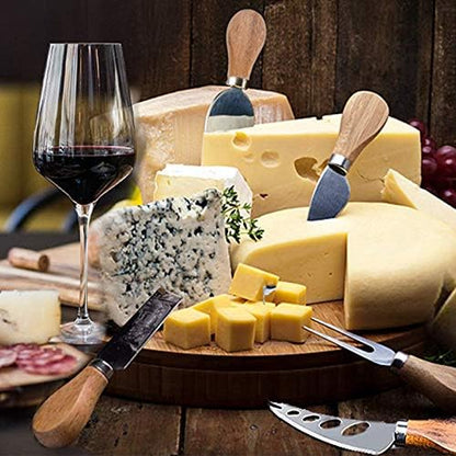 Cheese Knives Set, 6-Piece Stainless Steel Cheese Knife Collection