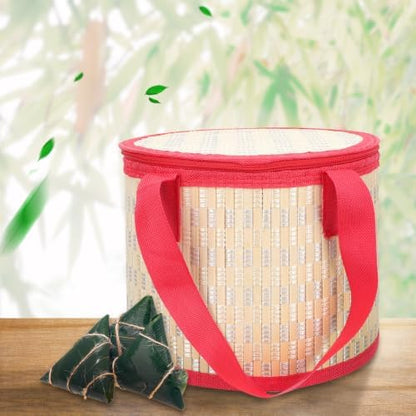 Housoutil Moon Cake Gift Box for Favors with Zipper Lid and Carry