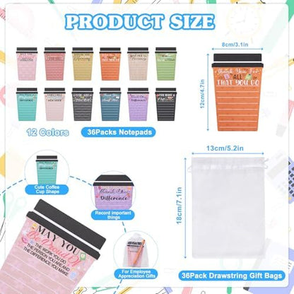 36 Set Employee Appreciation Gifts Bulk Team - 36Pack Coffee Cup