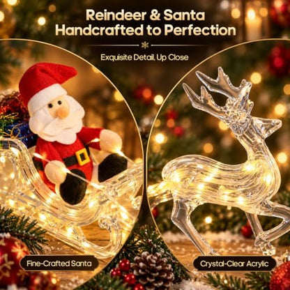 Christmas Santa and Reindeer Lights, Under The Christmas Tree