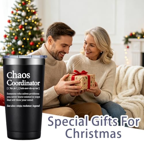 Grifarny Chaos Coordinator Tumbler 20 oz - Thank You Gifts for Men