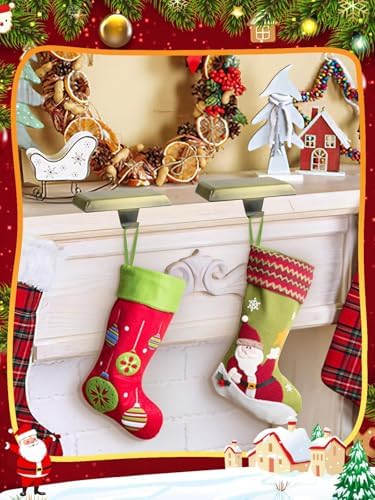 EBANKU Christmas Stocking Holder, 8 Packs