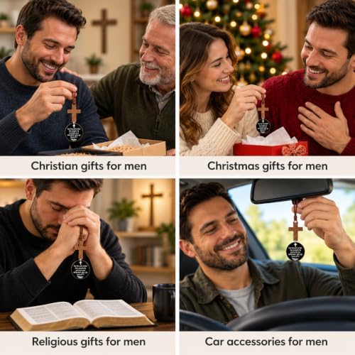 Christian Gifts for Men, Cross for Car Accessories for Men