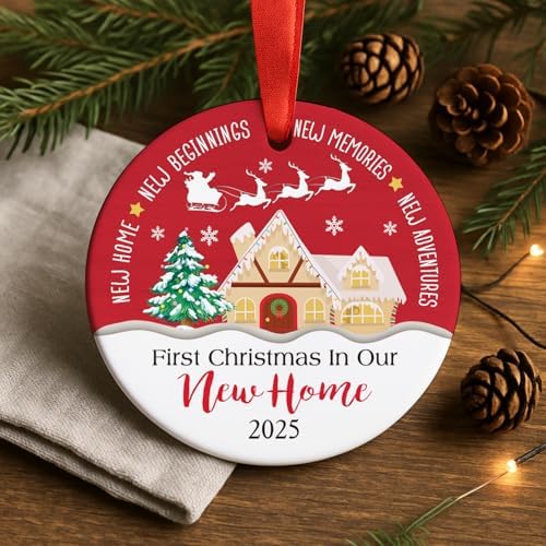 First Christmas in Our New Home Ornament 2025, Housewarming Gifts for