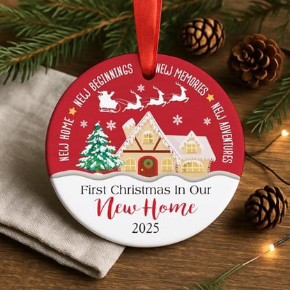 First Christmas in Our New Home Ornament 2025, Housewarming Gifts for