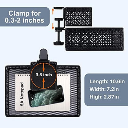 Under Desk Drawer, Clamp on Desk Organizer Cup Holder Hanging Desk