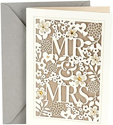 Hallmark Wedding Card (Mr. & Mrs.)