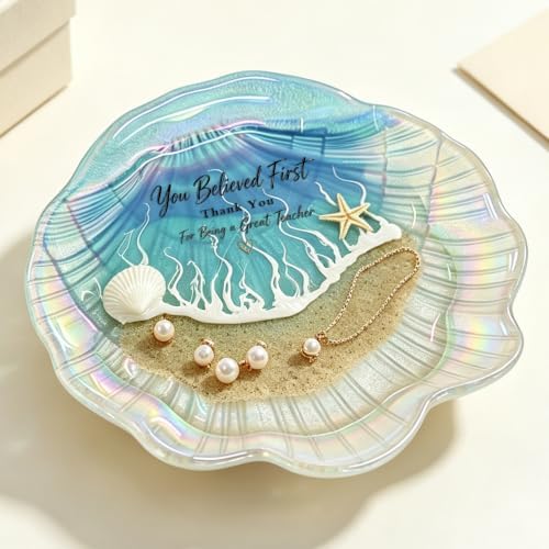Kaelum Teacher Appreciation Gifts for Women, Ocean Shell Resin Jewelry