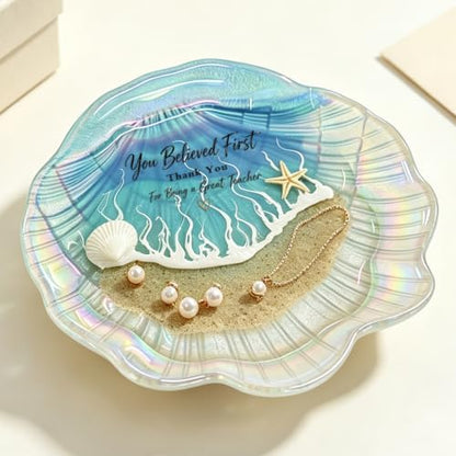 Kaelum Teacher Appreciation Gifts for Women, Ocean Shell Resin Jewelry
