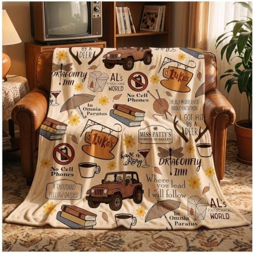 Gilmore Gift Girls Blanket Stars Hollow Flannel Throw Blanket,50"x40"
