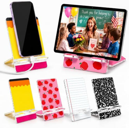 Sabary 12 Packs Teacher Appreciation Gift Bulk Acrylic Phone Stand for