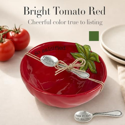 Mud Pie Fiesta Dip Bowl Set, Tomato, 5" X 6"