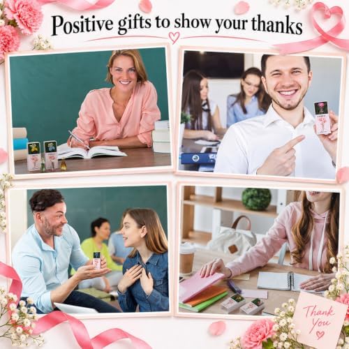 Wonderjune 14 Sets Mini Flowers Thank You Gift Bulk for Women, Mix