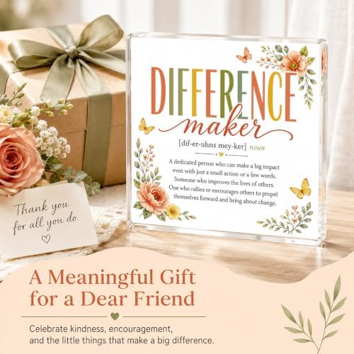 Difference Maker Desk Decorations Teacher Appreciation Gifts for