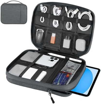 Dadanism Electronics Travel Organizer Case, Double Layers Cord