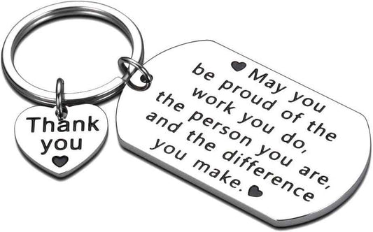 Employee Appreciation Gift for Coworker Leaving Gift for Women Men Keychain Going Away Farewell Good Bye Retirement Thank You Appreciation Birthday Christmas Women Men Female Male Inspirational