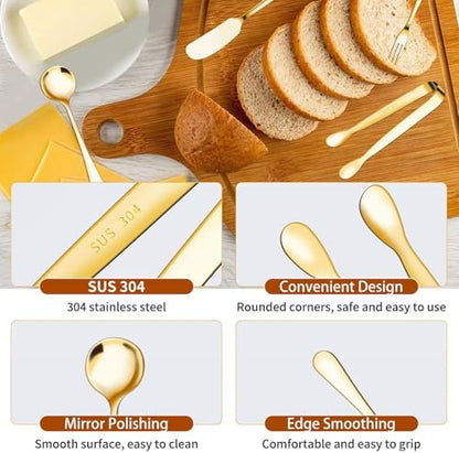 48 Pcs Charcuterie Boards Accessories Butter Spreader Knives Set