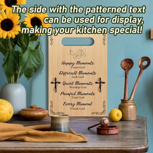 Christian Wedding Cutting Board, Religious Marriage Wood Charcuterie
