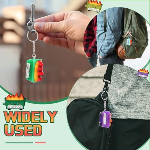 12 Pcs Dumpster Emotional Support Keychain for Adults Funny Xmas